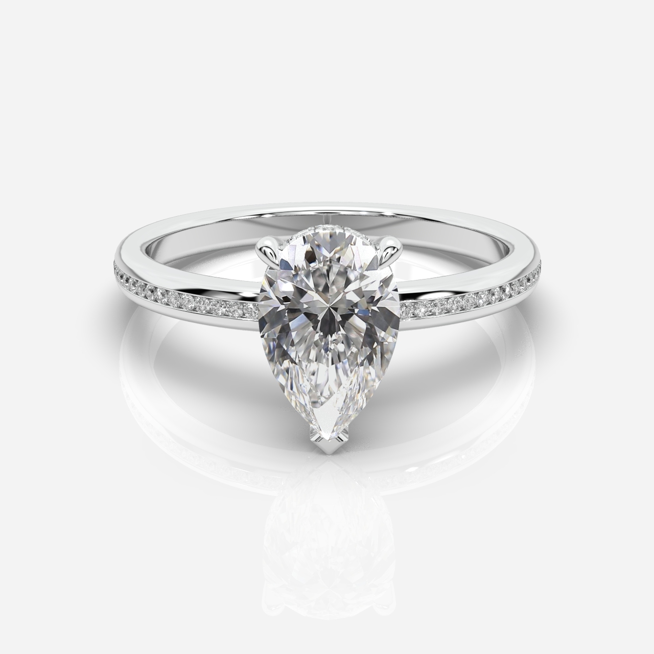 Mia Hidden Halo Pear